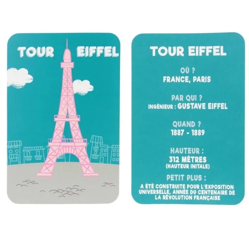 Cartes éducatives j apprends les monuments