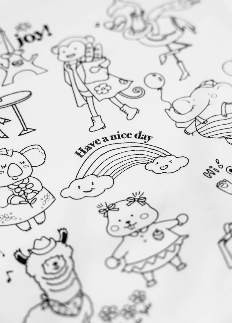 Pyjama à colorier Animaux Rigolos – Mixte | Coffret créatif JOY! avec feutres lavables