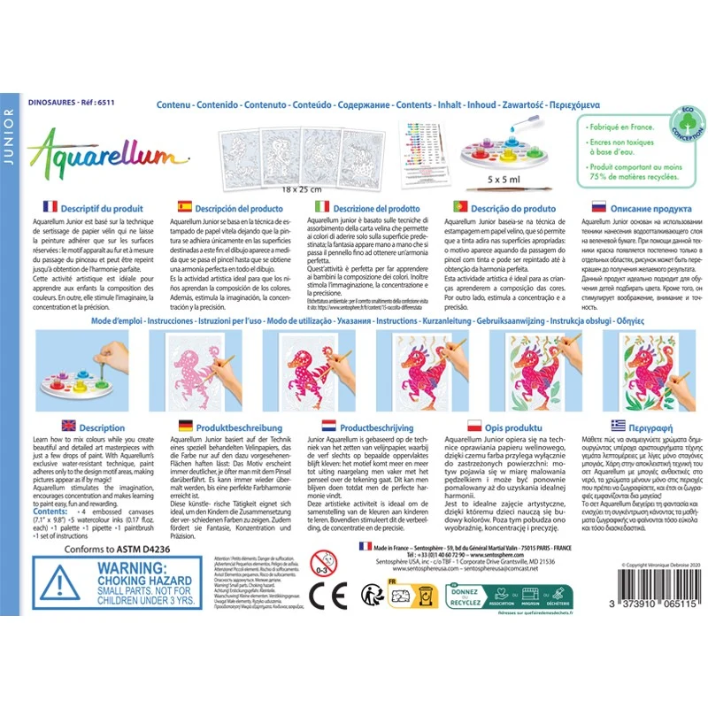 SENTOSPHERE - Aquarellum Junior Dinosaures