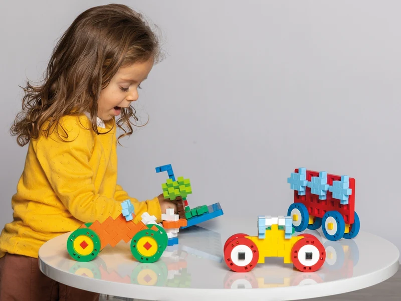 Make&GO! Véhicules - 46 Pcs - jeu de construction enfant - PLUS PLUS