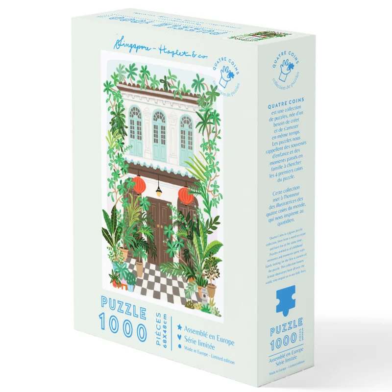 Puzzle 1000 Pièces Singapore – Hoglet & Co | Puzzle Voyage Asie | La Petite Épicerie