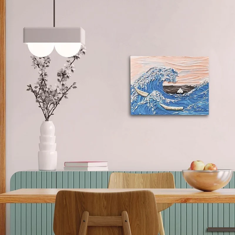 Okto Clay DIY 3D Artwork avec de l'argile mousse, Big Wave à Kanagawa