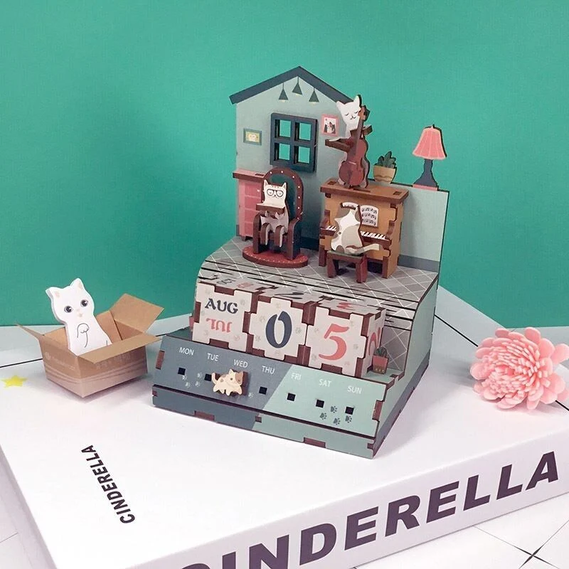 Calendrier puzzle en bois DIY The Cats Musical