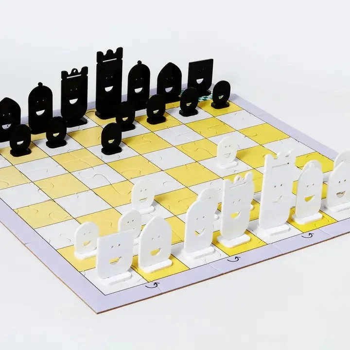 Ensemble de jeu 3 en 1 - Échecs, dames, serpents et échelles