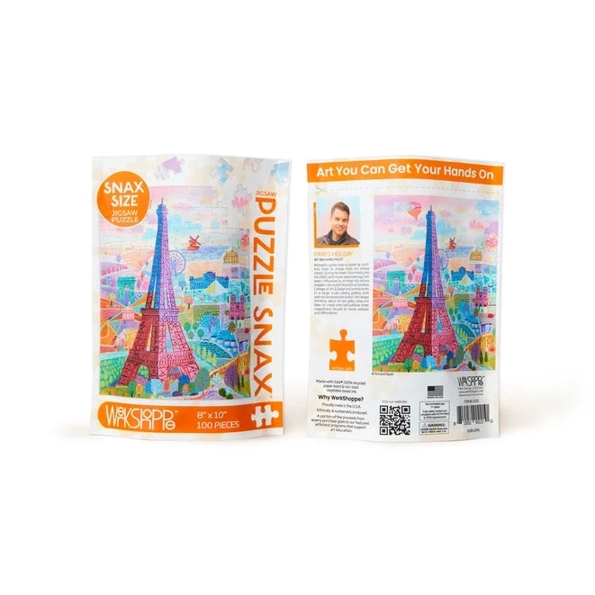 Vacances à Paris | Puzzle Snax de 100 pièces