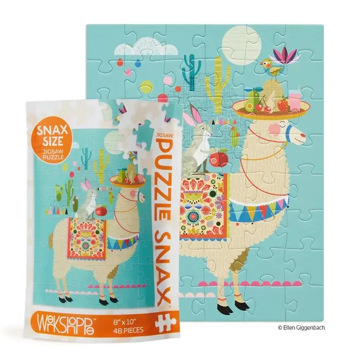 Llama Llyft | Puzzle Snax de 48 pièces pour enfants
