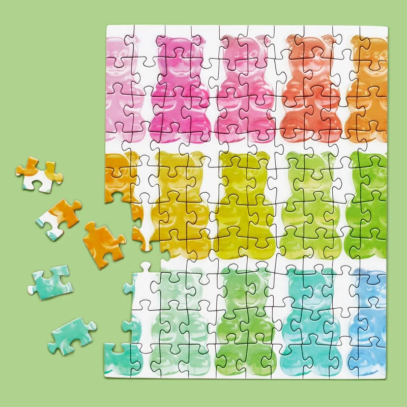 Ours en gélatine | Puzzle Snax de 100 pièces