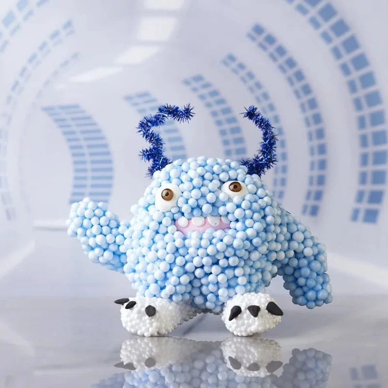 Mini Kit DIY Modelage Monstre Bobby Bleu Clair