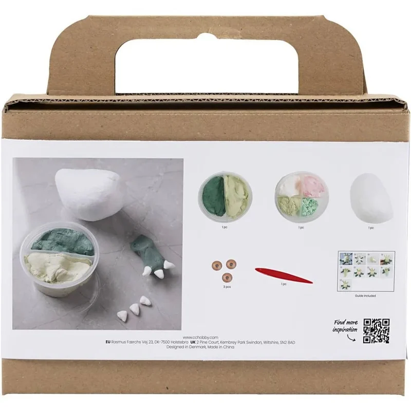 Mini Kit DIY Modelage Monstre Lulu Vert Clair Vert Foncé