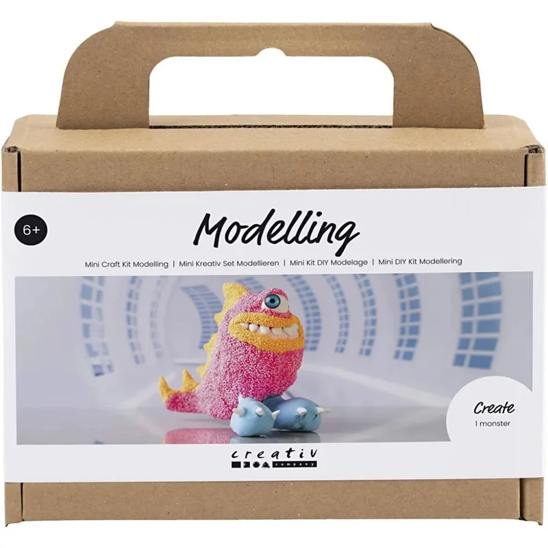 Mini Kit DIY Modelage Monstre Freddy Rose Néon