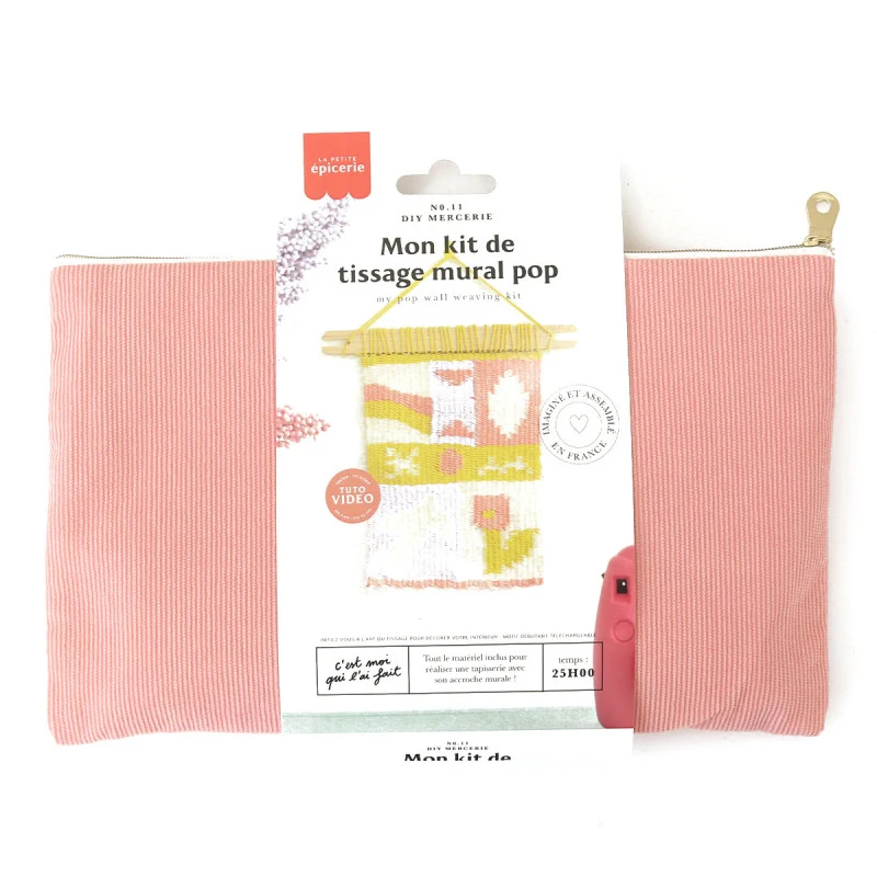 Kit DIY Tissage Mural Pop – Tissage Débutant avec Métier à Tisser | La Petite Épicerie