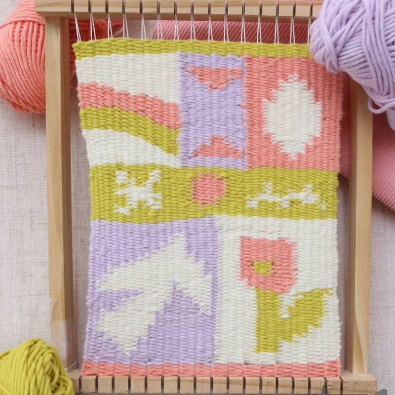 Kit DIY Tissage Mural Pop – Tissage Débutant avec Métier à Tisser | La Petite Épicerie