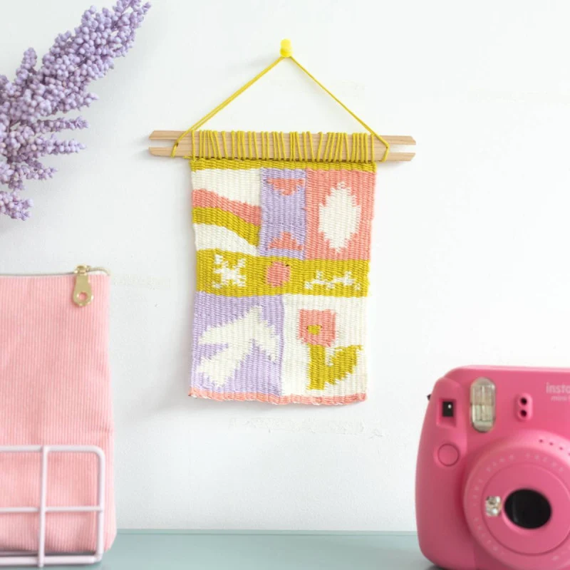Kit DIY Tissage Mural Pop – Tissage Débutant avec Métier à Tisser | La Petite Épicerie