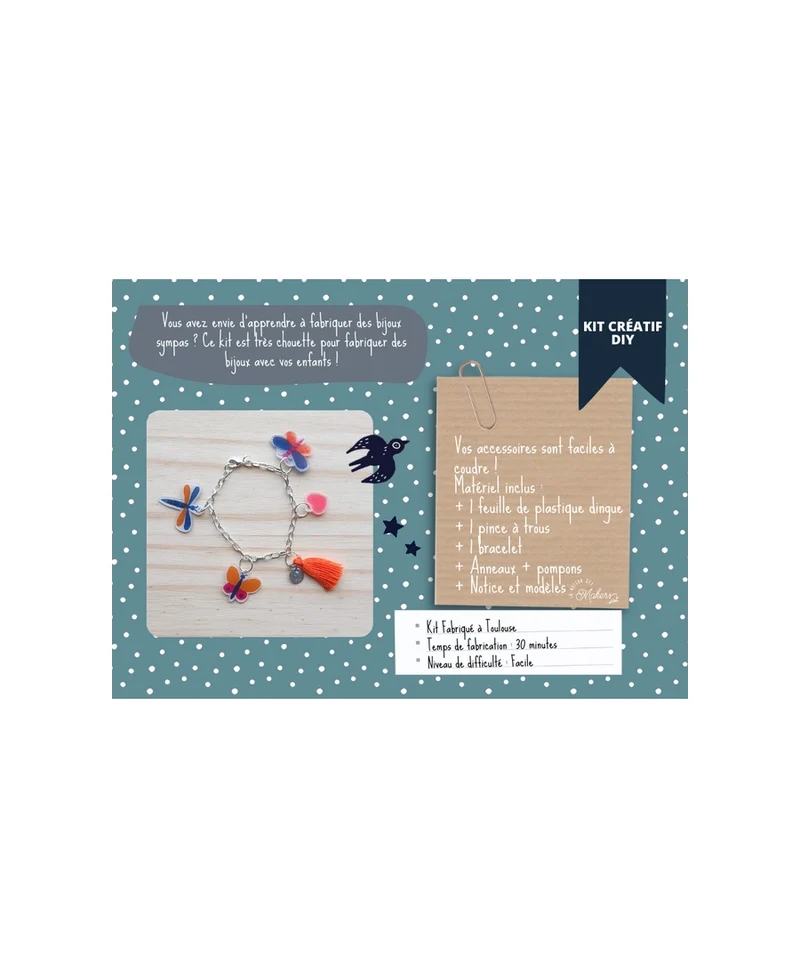 Kit créatif : Je fabrique mon Bracelet à Pampilles