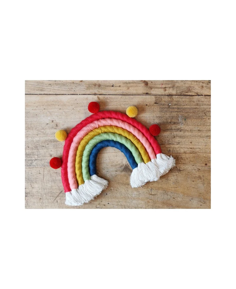 Kit créatif : Je fabrique mon arc en ciel en corde - Coloris Classique