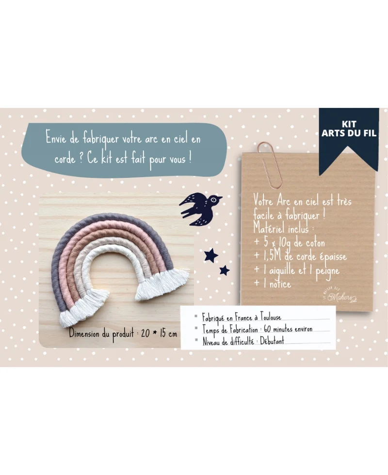 DIY Kit : I make My Own Rope Rainbow - Sweet Dreams
