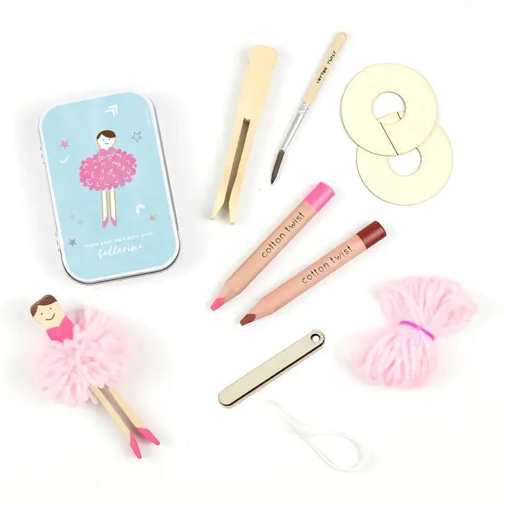 Boite Cadeau pour ballerines à pompons Cotton Twist