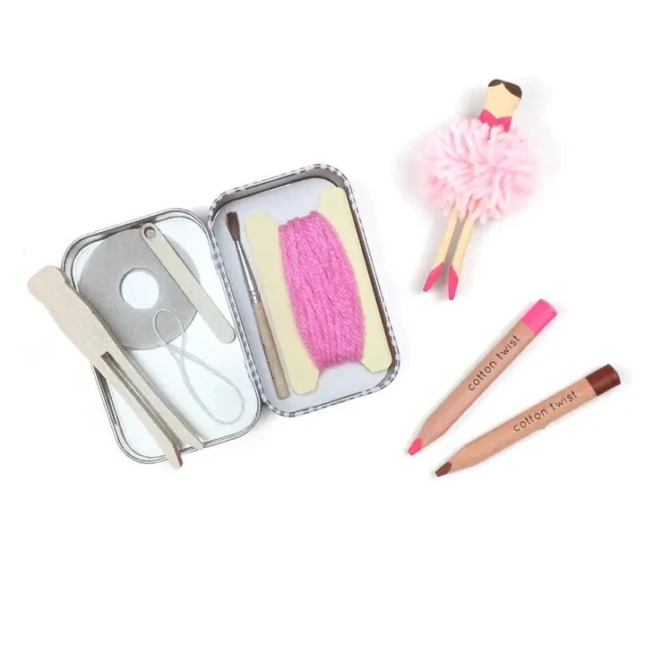 Boite Cadeau pour ballerines à pompons Cotton Twist