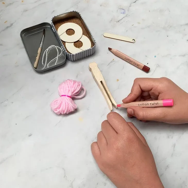 Boite Cadeau pour ballerines à pompons Cotton Twist