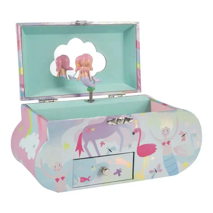 Boîte à Bijoux Musicale Nuage “Petite Sirène” – Coffret Musical Enfant Féérique
