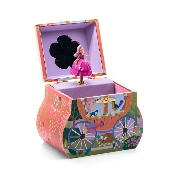 Boîte à Bijoux Musicale Carrosse de Conte de Fées | Princesse Tourbillonnante | Coffret Cadeau