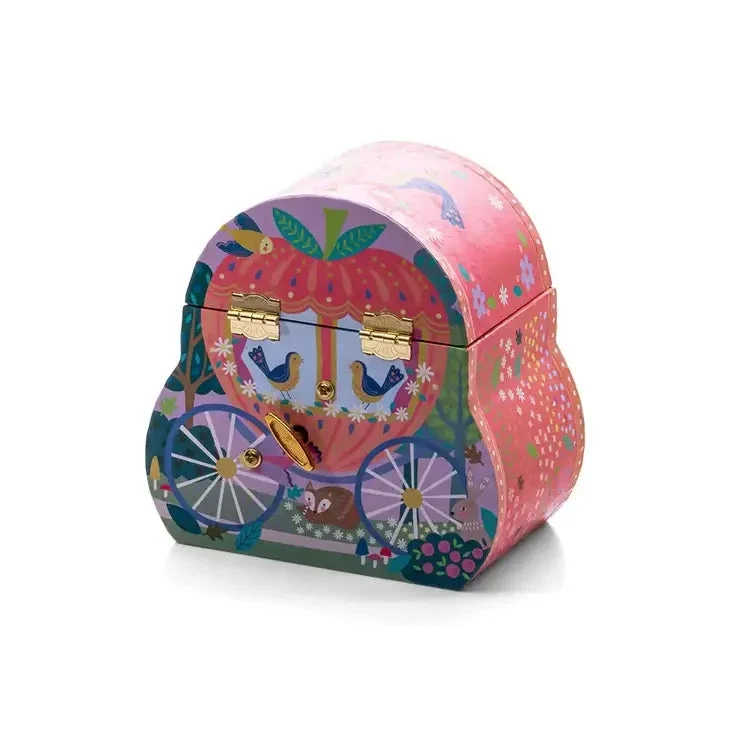 Boîte à Bijoux Musicale Carrosse de Conte de Fées | Princesse Tourbillonnante | Coffret Cadeau
