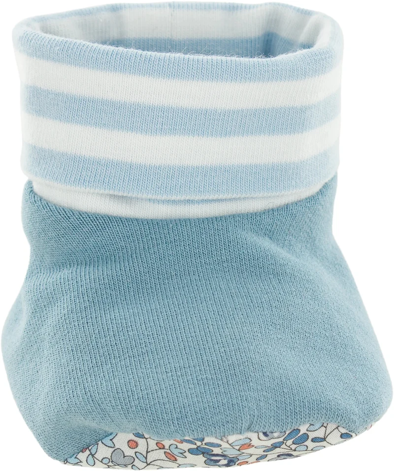 Kit Couture Naissance “Marin” – Bonnet & Chaussons Bébé Liberty DIY