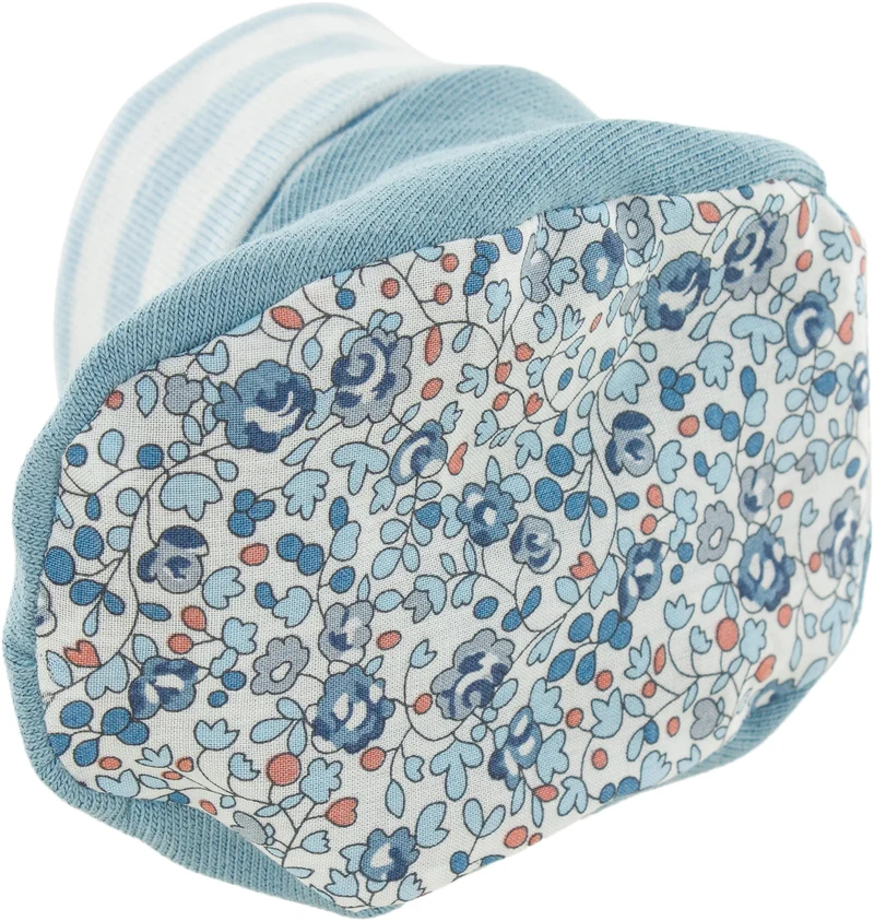 Kit Couture Naissance “Marin” – Bonnet & Chaussons Bébé Liberty DIY