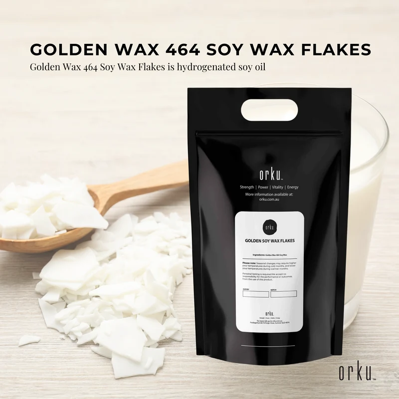 Natural Bulk 20Kg Golden 464 Soy Wax Flakes
