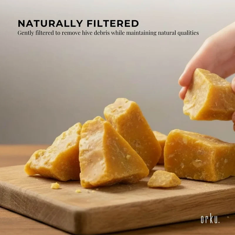 Natural 10Kg Orku Australian Beeswax Chunks