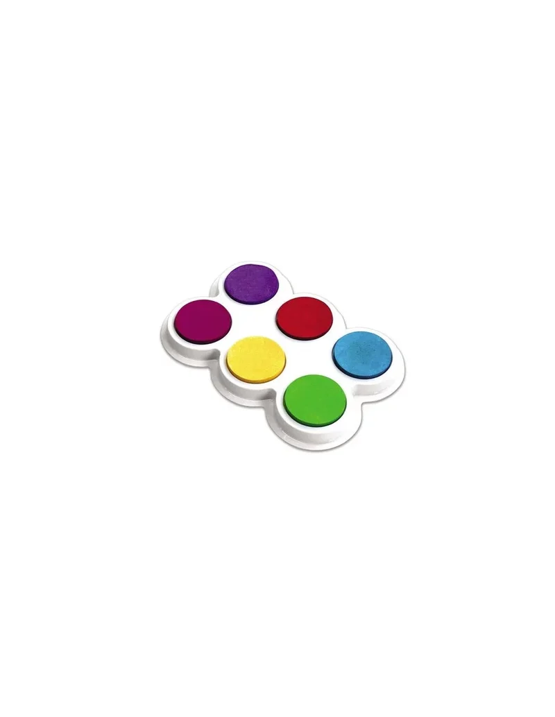 Pack 6 encreurs à doigt lavables – Activité sensorielle enfant 3 ans+ – CréaLign