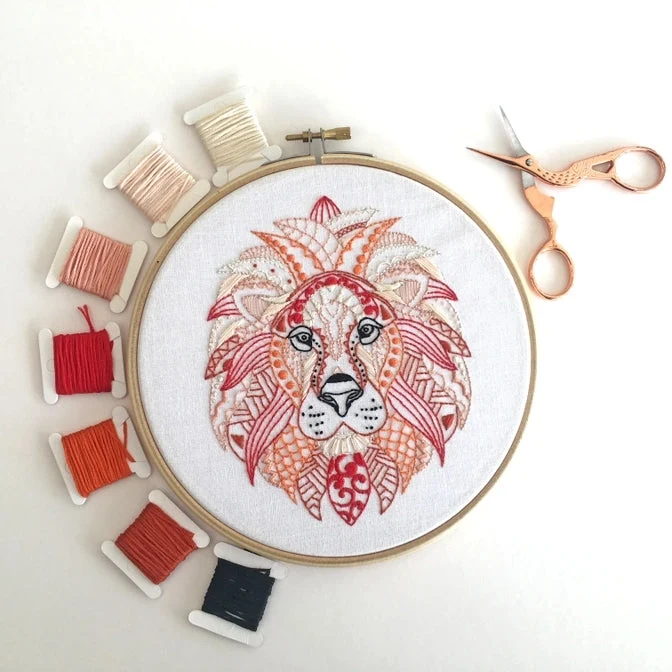 Kit de broderie Lion