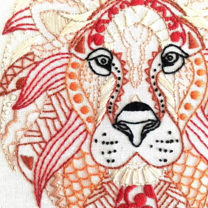 Kit de broderie Lion