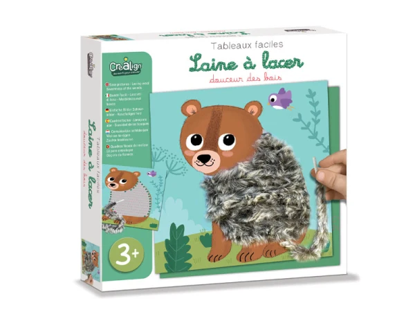 COFFRET CRÉATIF LAINE À LACER "DOUCEUR DES BOIS" Crealign