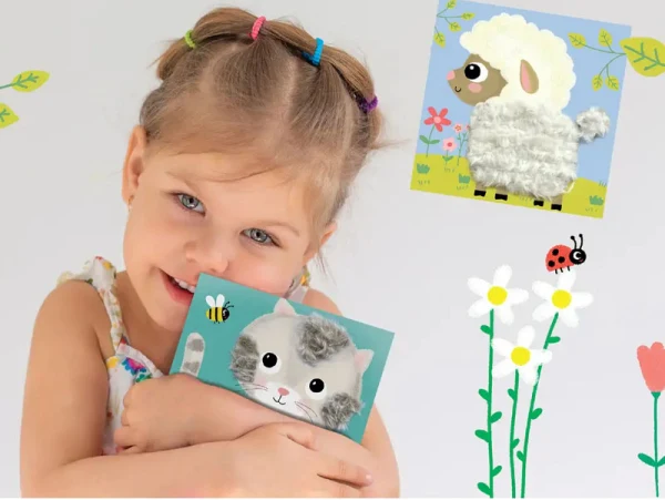 Laine à lacer animaux – Coffret créatif Mes doux compagnons