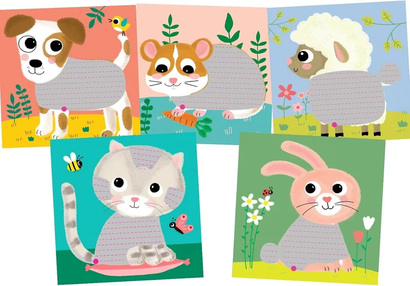 Laine à lacer animaux – Coffret créatif Mes doux compagnons