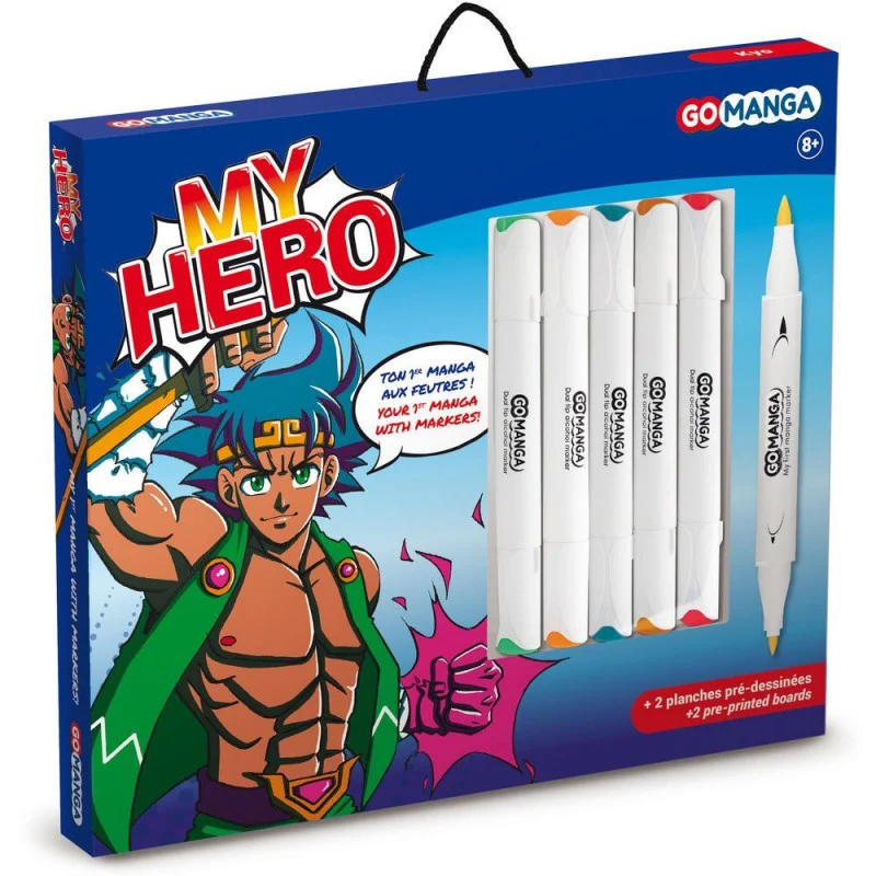 KIT DESSIN MANGA MY HERO GO MANGA "KYO" DE GO MANGA