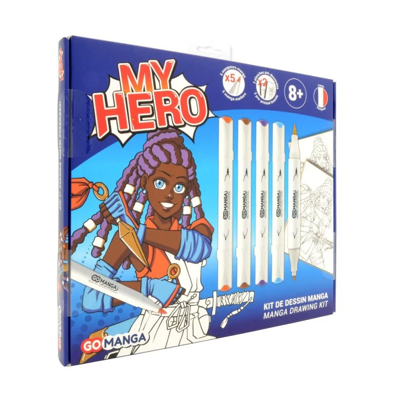 KIT DESSIN MANGA MY HERO GO MANGA "AYA" DE GO MANGA