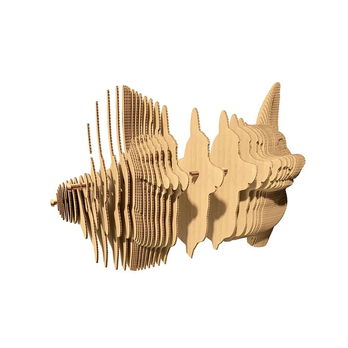 Puzzle 3D Corgi – Sculpture en Carton Recyclé CARTONIC