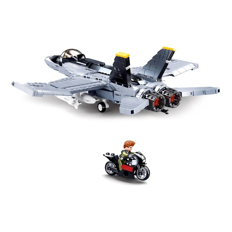 Sluban B0928 Model Kit FA18 Super Hornet Fighter Jet Plane RAAF Military