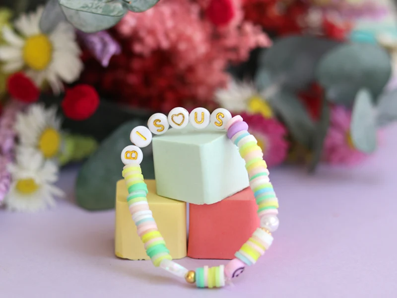 Perles Lettres "Bisous" pour Bracelet Personnalisé – Bijoux DIY