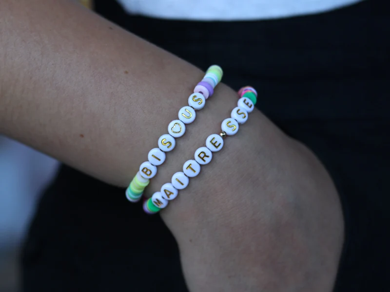 Perles Lettres "Bisous" pour Bracelet Personnalisé – Bijoux DIY