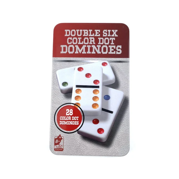 Dominos doubles à six couleurs 28 pcs