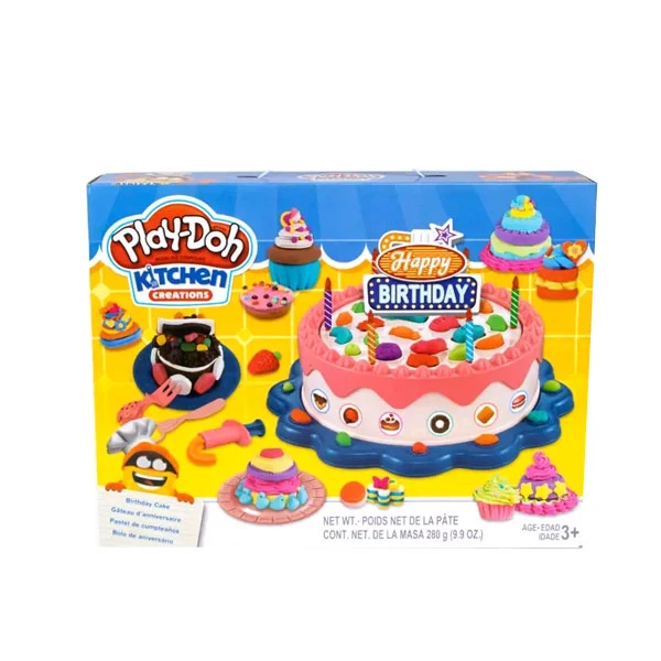 PLAY-DOH - Gâteau d'anniversaire avec 10 tubes