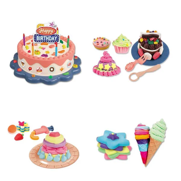 PLAY-DOH - Gâteau d'anniversaire avec 10 tubes