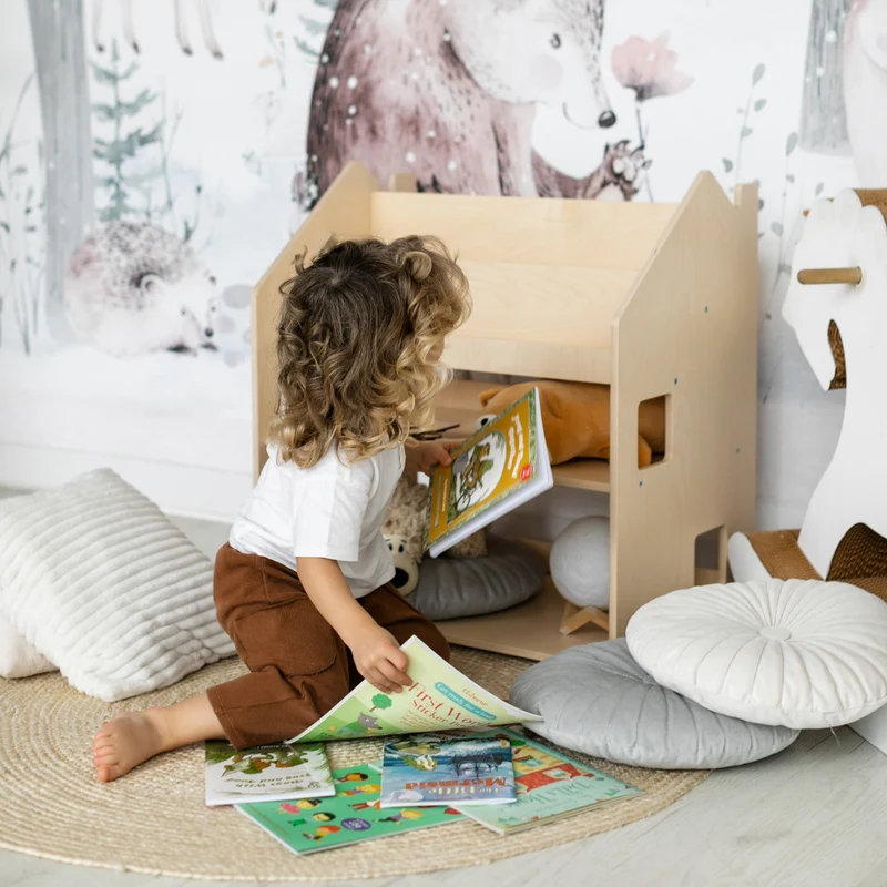 Étagère Montessori 2 en 1 polyvalente