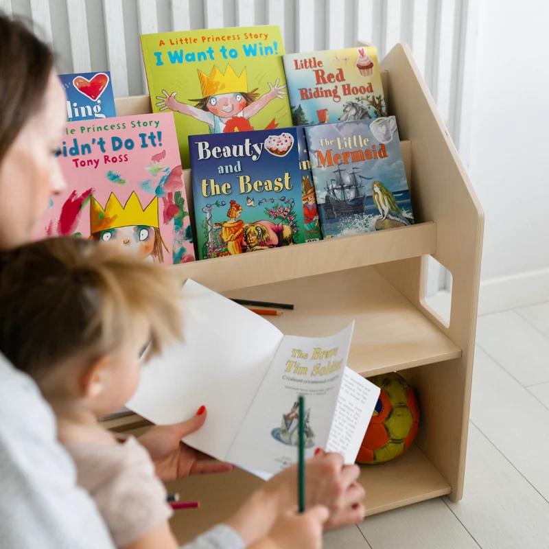 Étagère Montessori 2 en 1 polyvalente