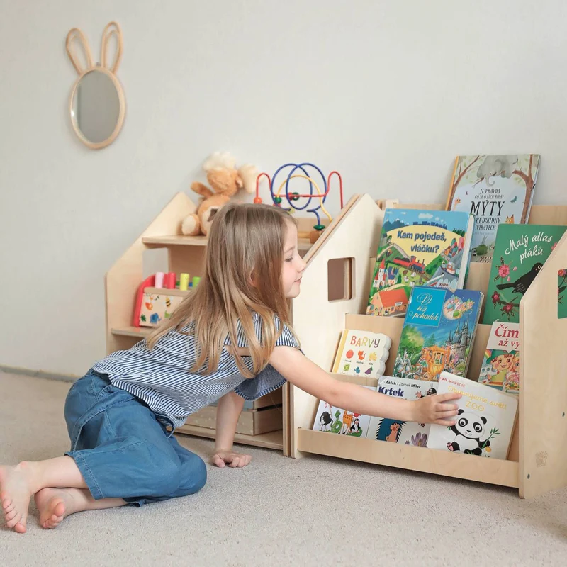 Ensemble - Bibliothèque enfant + Étagère à jouets - édition limitée