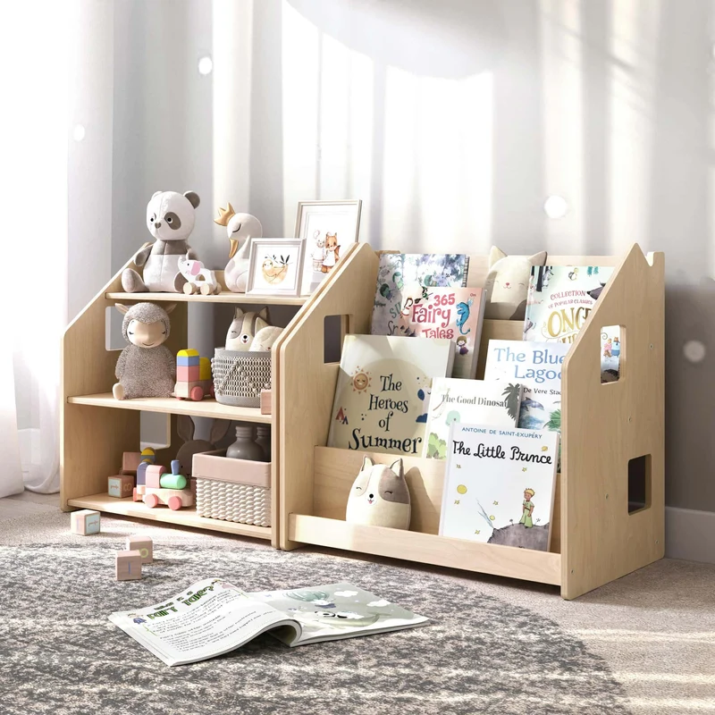 Ensemble - Bibliothèque enfant + Étagère à jouets - édition limitée