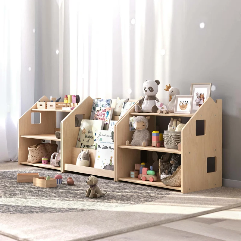 Ensemble - Bibliothèque enfant + Étagère à jouets - édition limitée